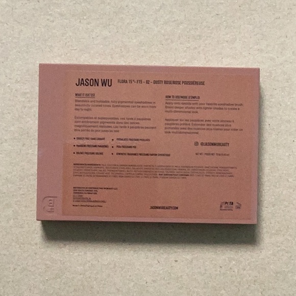 Jason Wu Flora 15 Dusty Rose Eyeshadow Palette - Picture 3 of 3